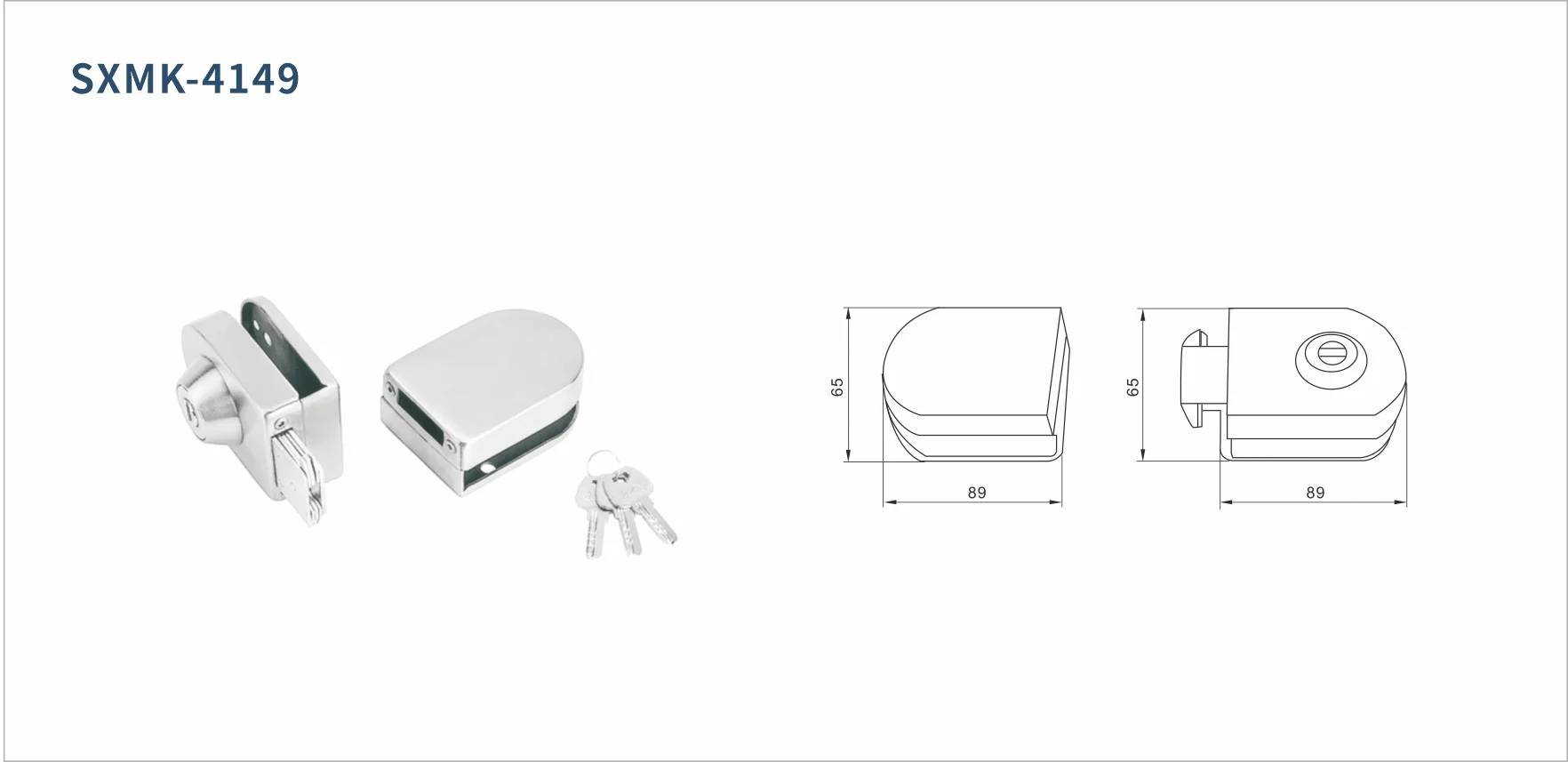 Original factory technical drawing for sxml-4149-glass-lock (factory drawing)