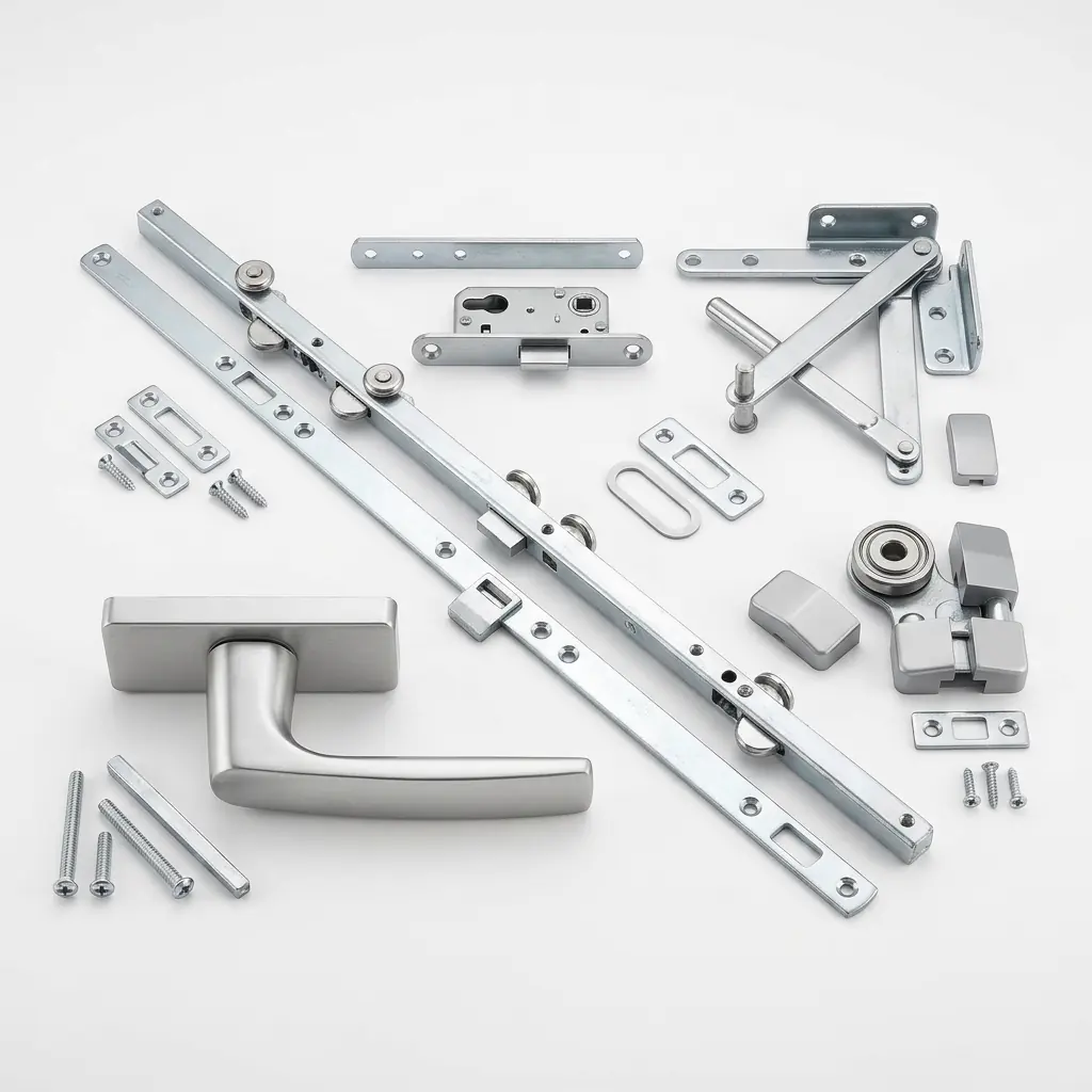 Tilt and turn window hardware system