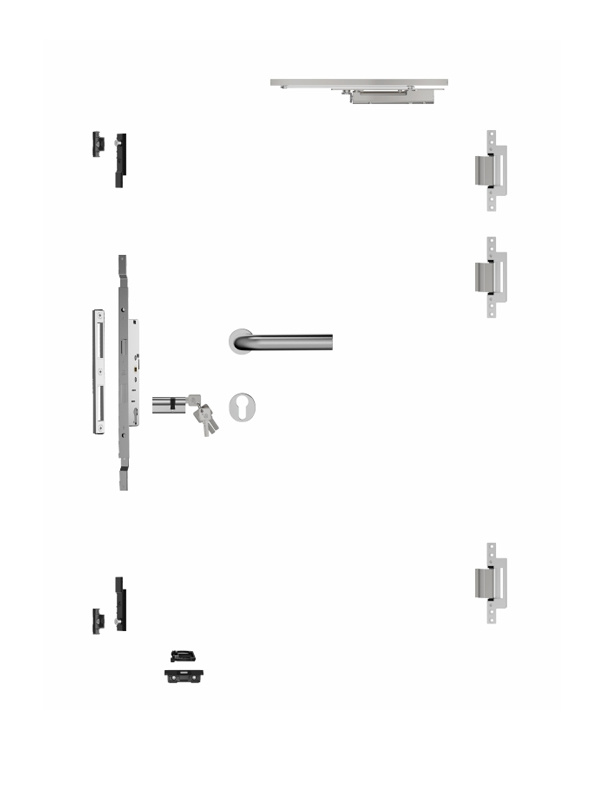 Casement window and door hardware system