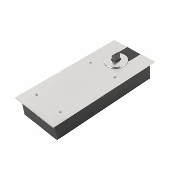 Floor spring for glass door control