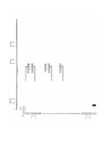 120 Lift-slide door hardware