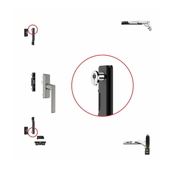 JNC410 Fork handle · ball locking point