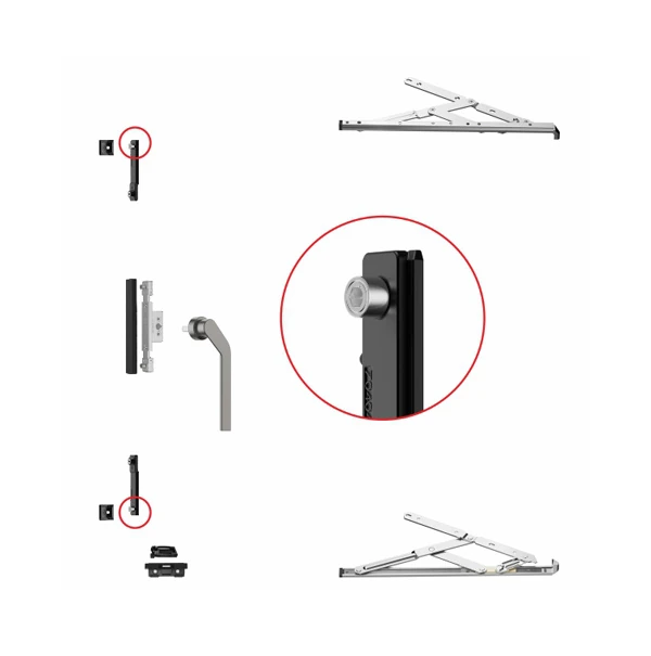Square steel handle + ball locking point Official configuration 28