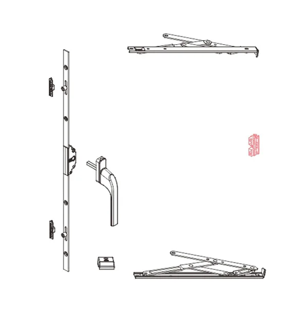 Outward casement window system Outward-opening casement hardware
