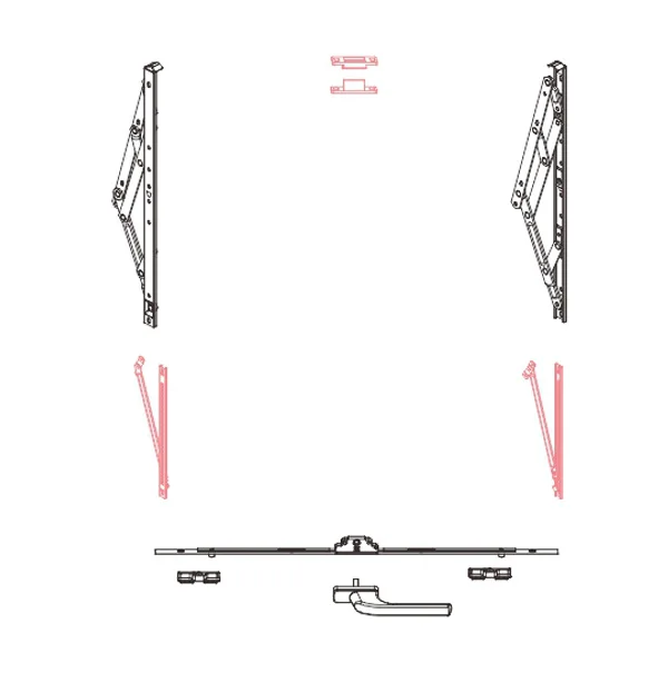 Top-hung window system Top-hung window hardware