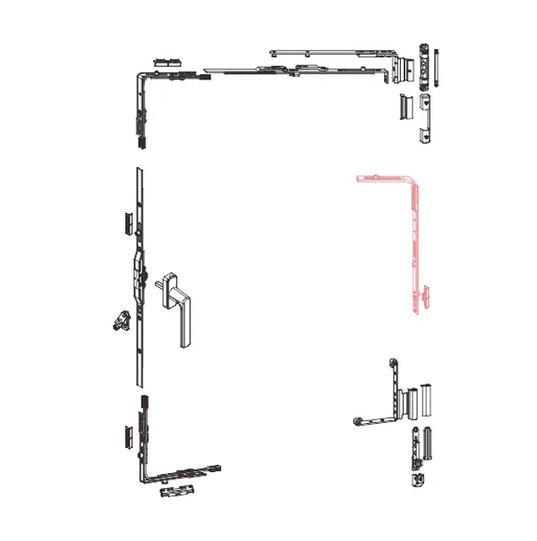 U-NPX110 tilt and turn window hardware