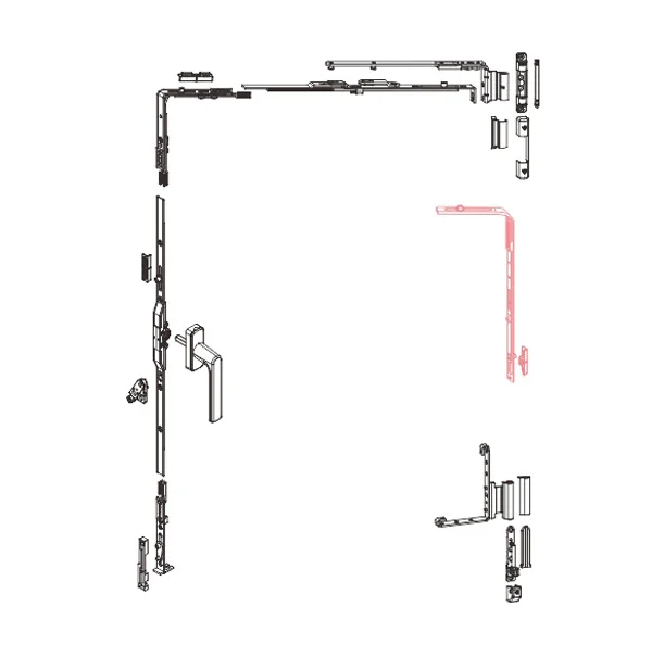 U-NPX120 tilt and turn window hardware