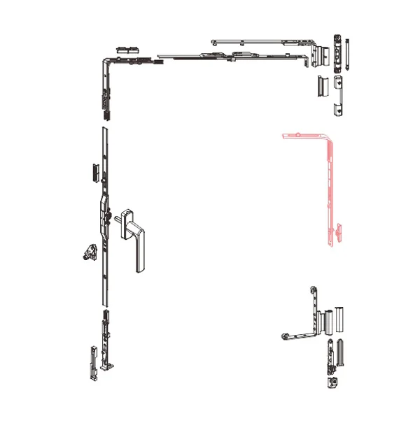 U-NPX400 tilt and turn window hardware