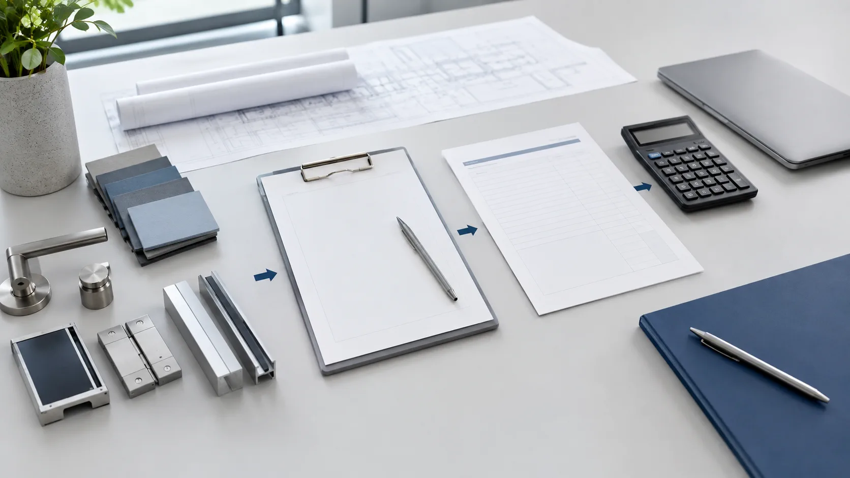 Project information and hardware quotation materials arranged for review