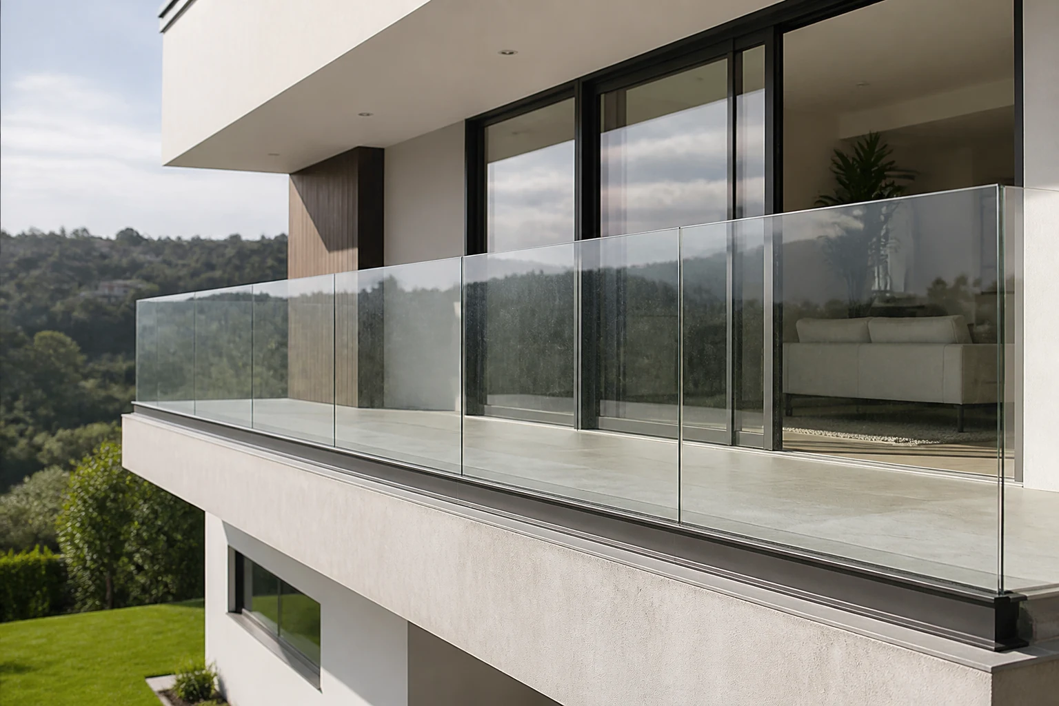 Glass balustrade systems